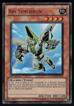 Bri Synchron DP10-EN014 Ultra Rare Duelist Pack: Yusei 3 1st Edition Yu-Gi-Oh - Image 1