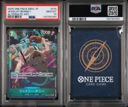 One Piece EB02 SR Anime 25th Jewelry Bonney Alt Art EB02-015 PSA 10 JPN - Image 3