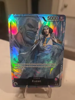 One Piece TCG Kuzan OP12-040 Alternate Art Foil Rare Leader NM Card - Image 1