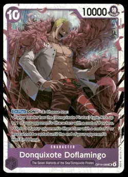 One-Piece Seven Warlords of the Sea #OP14-069 DONQUIXOTE DOFLAMINGO HOLO - Image 1