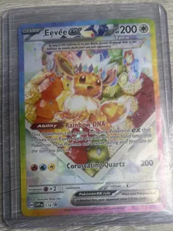 Pokemon TCG Eevee EX 174 SV Scarlet & Violet Promo Holo Card NM Condition - Image 1