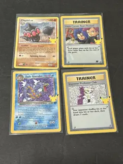 Pokemon Celebrations 4 Card Lot Classic Collection, Claydol, Team Rocket & More - Image 1