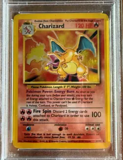 Charizard 004/102 Base Set Holo Rare Professionally Graded Pokemon Card - Image 3