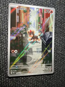 Pokemon TCG Litleo IR 139/132 Illustration Rare Pokemon Card Mega Evolution - Image 4