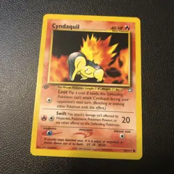 Cyndaquil 56/111 Neo Genesis First Edition Pokemon Card In Mint Condition - Image 1