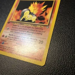 Cyndaquil 56/111 Neo Genesis First Edition Pokemon Card In Mint Condition - Image 3