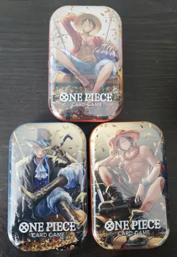 One Piece Card Game Tin Pack Set Vol.2 (TS-02, OP13) x3 One Of Each Hero - Image 1