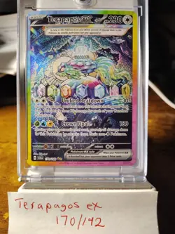Pokemon TCG Terapagos EX Stellar Crown Card 170/142 Near Mint Condition - Image 1