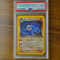 Pokemon TCG Dark Machamp Holo Rare Card 10/82 Team Rocket 2000 PSA 9 - Image 1