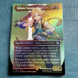 Zidane, Tantalus Thief (Borderless) Final Fantasy Foil 0405 Uncommon NM MTG - Image 1