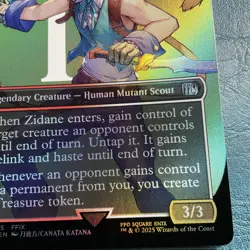 Zidane, Tantalus Thief (Borderless) Final Fantasy Foil 0405 Uncommon NM MTG - Image 3