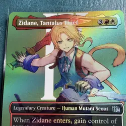 Zidane, Tantalus Thief (Borderless) Final Fantasy Foil 0405 Uncommon NM MTG - Image 4