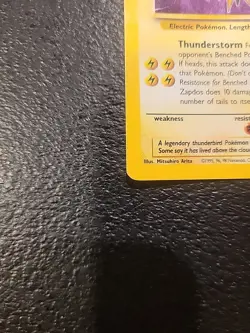 Pokemon TCG: 1999 Fossil Unlimited Zapdos 15/62 Holo Rare LP - Image 2