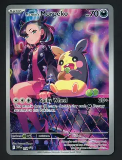 2025 POKEMON SVP EN-SV BLACK STAR PROMO #206 MARNIE'S MORPEKO - Image 1