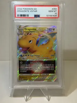 Dragonite VSTAR 050/078 PSA 10 Pokemon GO 2022 - Image 1