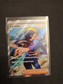 Pokemon TCG Carmine Full Art Trainer Twilight Masquerade Ultra Rare Holo - Image 1