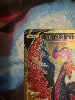 Glaraian Moltres V Gold Pokemon TCG Brilliant Stars 183/172 NM FAST SHIPPING - Image 2