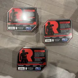 New Sealed Pokemon TCG Destined Rivals Team Rocket Tin Lot of 3 (Mew) (Nidoking) - Image 3