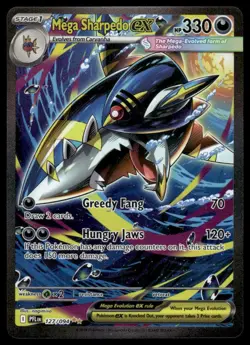 Pokemon ME02: Phantasmal Flames #127/094 Mega Sharpedo ex Holo - Image 1