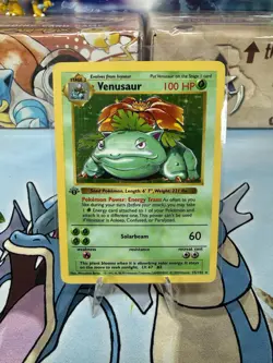 Pokemon TCG 1st Edition Base Set Shadowless Venusaur Holo - Image 1