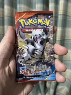 XY Primal Clash [10 card] Booster Pack x1 (Mega Aggron Art) Pokemon TCG! SEALED! - Image 1