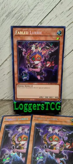 Yu-Gi-Oh! Fabled Lurrie x3 / BLMM-EN104 1st Edition NM - Image 1