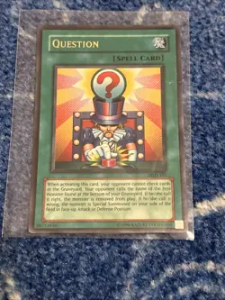 Yu-Gi-Oh! TCG Question Pharaonic Guardian PGD-104 1st Edition Ultra Rare Holo LP - Image 1