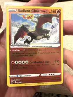 Pokemon TCG Radiant Charizard Crown Zenith Holo Ultra Rare Card 020/159! - Image 1