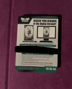 Dragon Ball Super Fusion World FB05 EN Code Card 24x Sent To Inbox Fast - Image 1