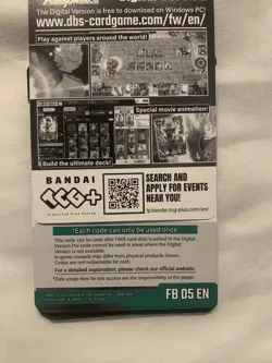 Dragon Ball Super Fusion World FB05 EN Code Card 24x Sent To Inbox Fast - Image 3