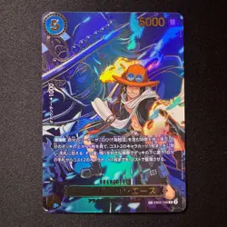 Portgas D. Ace SP EB02-028 Parallel Alt Art One Piece Card Japanese NM - Image 1