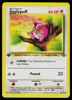 Pokemon Card - Jigglypuff Jungle 54/64 Common 1st Edition - Image 1