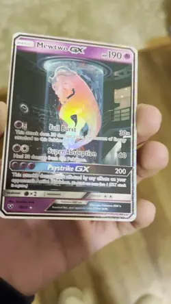 Pokemon Mewtwo GX 78/73 Shining Legends Card Vintage 2017 Testtube - Image 2