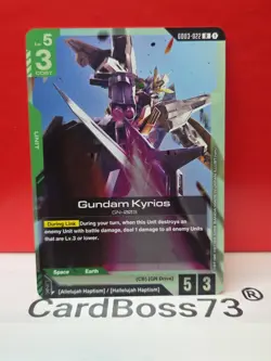 Gundam Kyrios Gundam Card Game . Steel Requiem Rare • GD03-022 - Foil - Image 1
