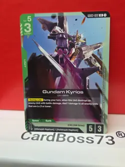 Gundam Kyrios Gundam Card Game . Steel Requiem Rare • GD03-022 - Foil - Image 5