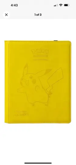 Premium Yellow Display Album for 360 Cards with Pikachu Artwork and Elastic S... 74427845704 - Image 4