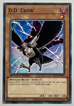 D.D. Crow SGX3-ENF10 (NM) 1st Edition Common Speed-Duel Yu-Gi-Oh! Card TCG - Image 1