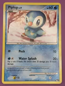 Piplup 015/017 Pop Series 6 Regular Finish Mid-Era Pokemon Card - Image 1