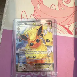 Pokemon Flareon EX Full Art Holo RC28/RC32 Generations Radiant Collection Card - Image 1