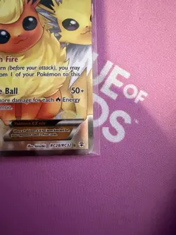 Pokemon Flareon EX Full Art Holo RC28/RC32 Generations Radiant Collection Card - Image 4