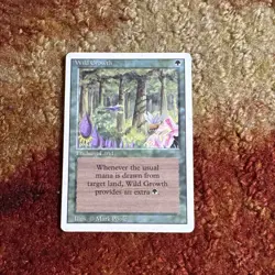 Wild Growth Revised Edition Magic The Gathering MTG 3rd Ed 1994 Green - Image 1