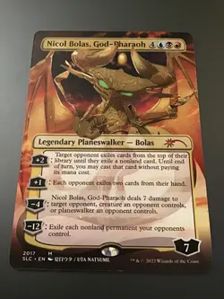 MTG Secret Lair #2017 Borderless Nicol Bolas, God-Pharaoh NM - Image 1