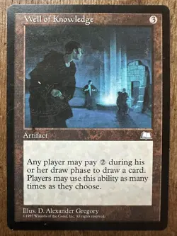 MTG Well of Knowledge Weatherlight Regular Rare - Image 1
