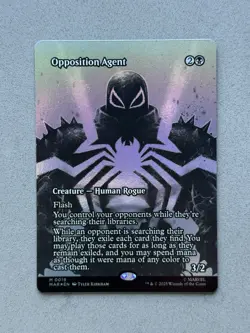 Opposition Agent #19 Borderless FOIL Mythic - MTG Spider-Man (MAR) Unplayed / NM - Image 1