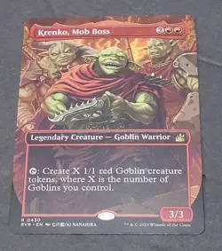 Krenko, Mob Boss (Anime Borderless) Ravnica Remastered Regular Rare . - Image 2