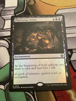 MTG - Phyrexian Arena - FOIL Rare #180 - Foundations NM - Image 1
