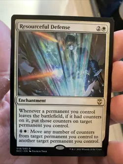 1x Resourceful Defense NM-Mint, English Commander: Streets of New Capenna MTG Ma - Image 1