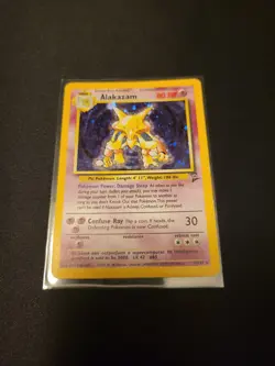 Pokemon Alakazam 1/130 -Base Set 2- Played - Image 1