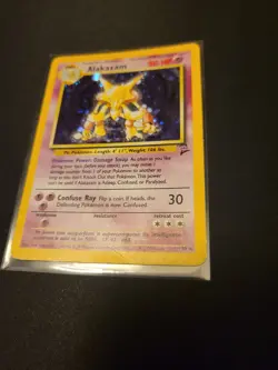 Pokemon Alakazam 1/130 -Base Set 2- Played - Image 3