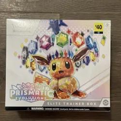 POKEMON Scarlet & Violet Prismatic Evolutions Elite Trainer Box, Sealed NEW - Image 1